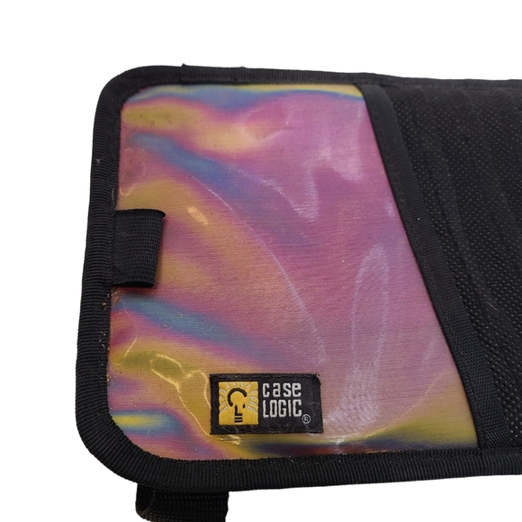 CASE LOGIC Car Sun Visor 12 CD Holder Black Holographic - Picture 2 of 4